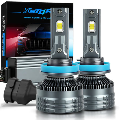 Luci LED XSTORM H7 per Auto, Fari LED H1 H11 H4 400W 80000LM, Luci Abbaglianti e Anabbaglianti H4, Fari Fendinebbia H11 Canbus SENZA ERRORI 6500K