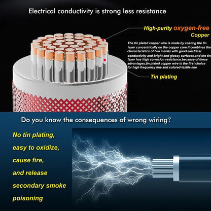 Cavo flessibile in silicone 30/28/26/24/22/20/18/16 AWG, cavo a trefoli, fili elettrici in rame stagnato