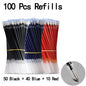 20/50 pezzi Penne gel Set Nero Blu Rosso Ricarica Gel Forniture scolastiche e per ufficio Cancelleria accessori kawaii cancelleria penne carine