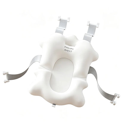 Tappetino da Bagno Avent per Neonati, Cuscino di Supporto Antiscivolo ad Asciugatura Rapida, Regolabile, 2 in 1, per Vasca da Bagno Neonati