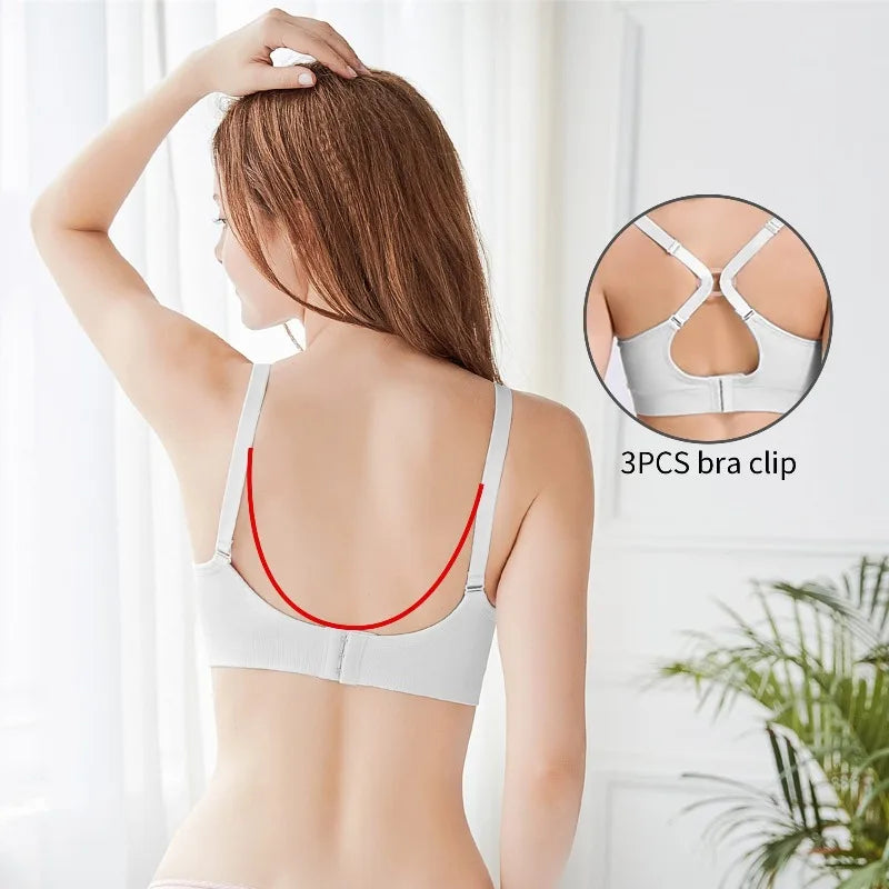 Reggiseni morbidi per l'allattamento per donne, comodi reggiseni premaman senza cuciture con clip di facile accesso, per gravidanza e post-parto