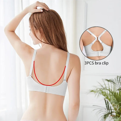 Reggiseni morbidi per l'allattamento per donne, comodi reggiseni premaman senza cuciture con clip di facile accesso, per gravidanza e post-parto