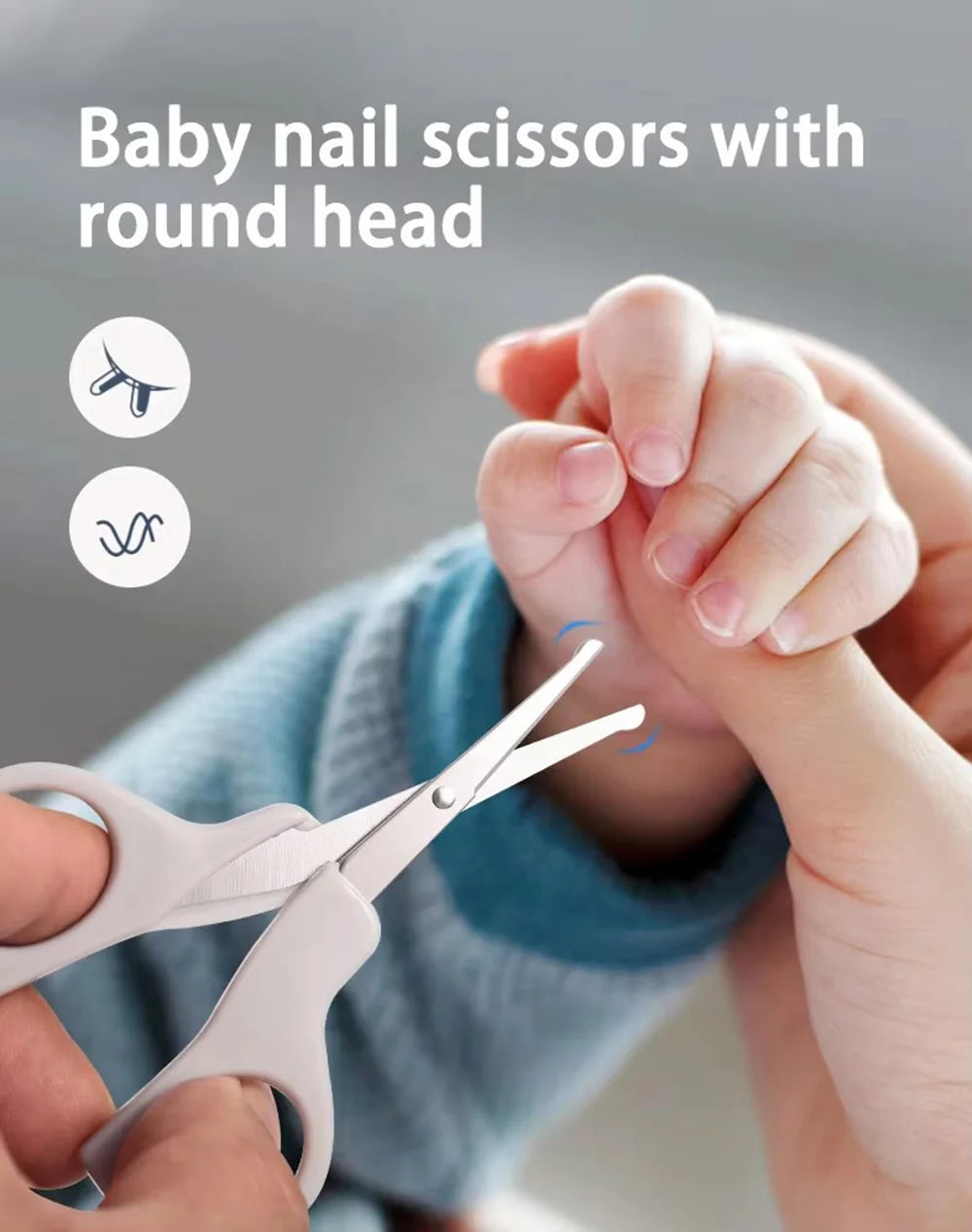 Kit per la Cura del Neonato 9 Pezzi con Tagliaunghie, Spazzola per Capelli, Pettine, Termometro, Set Essenziale per l'Igiene del Bambino, Kit da Viaggio