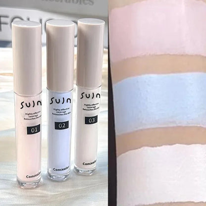 Correttore Liquido Illuminante ad Alta Copertura, Fondotinta Idratante a Lunga Durata per Contorno Viso, Modifica il Tono della Pelle