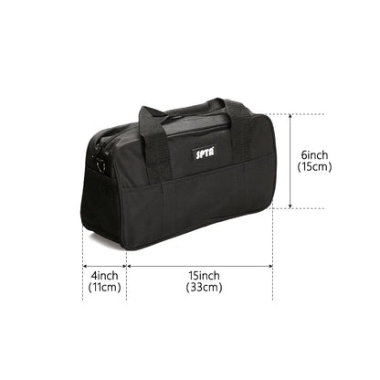 Borsa portautensili nera SPTA grande standard e grembiule da lavoro per lucidatrice per auto e strumenti di lucidatura