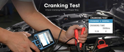 TOPDON BT200 Tester batteria portatile Strumenti di test di avviamento di ricarica per auto 12V Monitor batteria diagnostica automobilistica 100-2000CCA