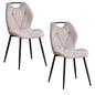Sedia da pranzo moderna 2/4/6 pezzi, comode sedie imbottite con gambe in metallo per cucina/soggiorno/camera da letto