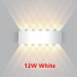 Lampada da parete a LED IP65 AC86-265V/DC12V-24V Illuminazione da giardino impermeabile per esterni Lampada da parete per scale per camera da letto interna in alluminio