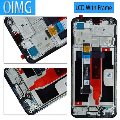 Per Realme Narzo 30 5G RMX3242 Display LCD originale Touch Screen con telaio Digitizer Assembly Parti di ricambio