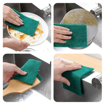 10-200 pz Scrub Pad Cucina Domestica Rimozione Olio Lavapiatti Pentola Pad Senza Graffi Multiuso Riutilizzabile Pulizia Dishrag