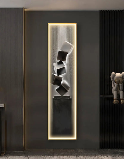 Lampada da Parete a LED Moderna di Lusso, Decorazione per Ingresso, Quadro Sottile da Parete, Lampada da Corridoio di Alta Gamma