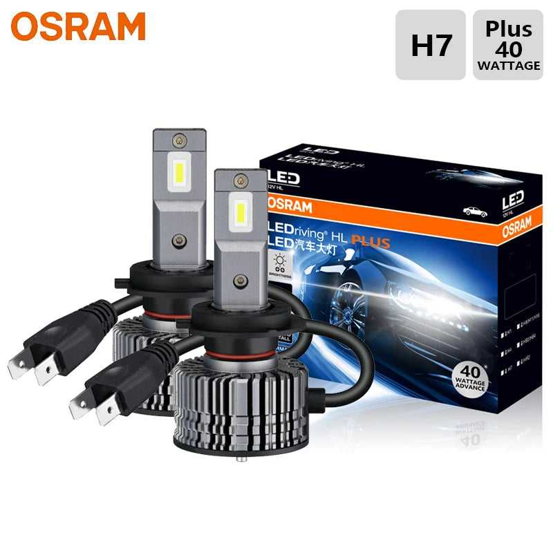 OSRAM LED H4 H7 H11 CF2.0 Plus Faro per auto HB3 HB4 80W Potenza 12/24V Fascio alto e basso 6000K Bianco brillante Upgarde Lampade Fendinebbia