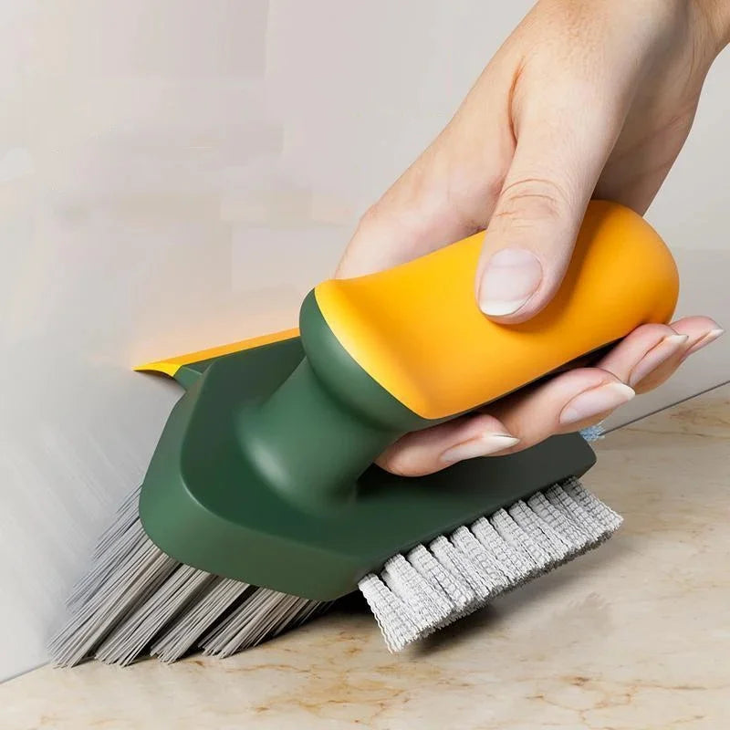 Spazzola per fessure, raschietto per pulizia profonda, strumento per la pulizia di fughe, pavimenti, angoli del bagno, WC, piastrelle, utensile per la casa