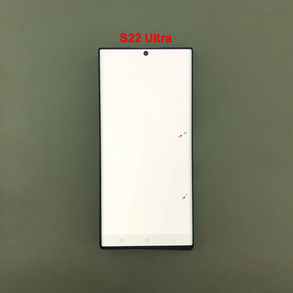 Display Super AMOLED per Samsung Galaxy S22 Ultra LCD SM-S908 S908U S908E, Schermo Touch Digitizer di Ricambio con Difetti