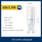 Lampadina LED Philips CorePro G9 1.9W 2.7W 3.7W 4W, 2700K Bianco Caldo, AC 220-240V, Sostitutiva per Lampade Alogene G9