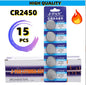 2-60pcs CR2450 batteria 3V batteria a bottone al litio 550mAh CR2450 5029LC LM2450 DL2450 CR2450N BR2450 batteria a bottone cellulare per giocattoli per orologi