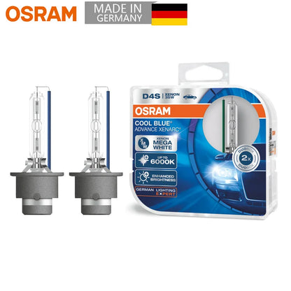OSRAM HID D3S D1S D2S D4S Cool Blue Advance CBA Xenon Super White Faro per auto Fascio alto/basso Originale 6000K12V 35W (2 pezzi)