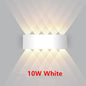 Lampada da parete a LED IP65 AC86-265V/DC12V-24V Illuminazione da giardino impermeabile per esterni Lampada da parete per scale per camera da letto interna in alluminio