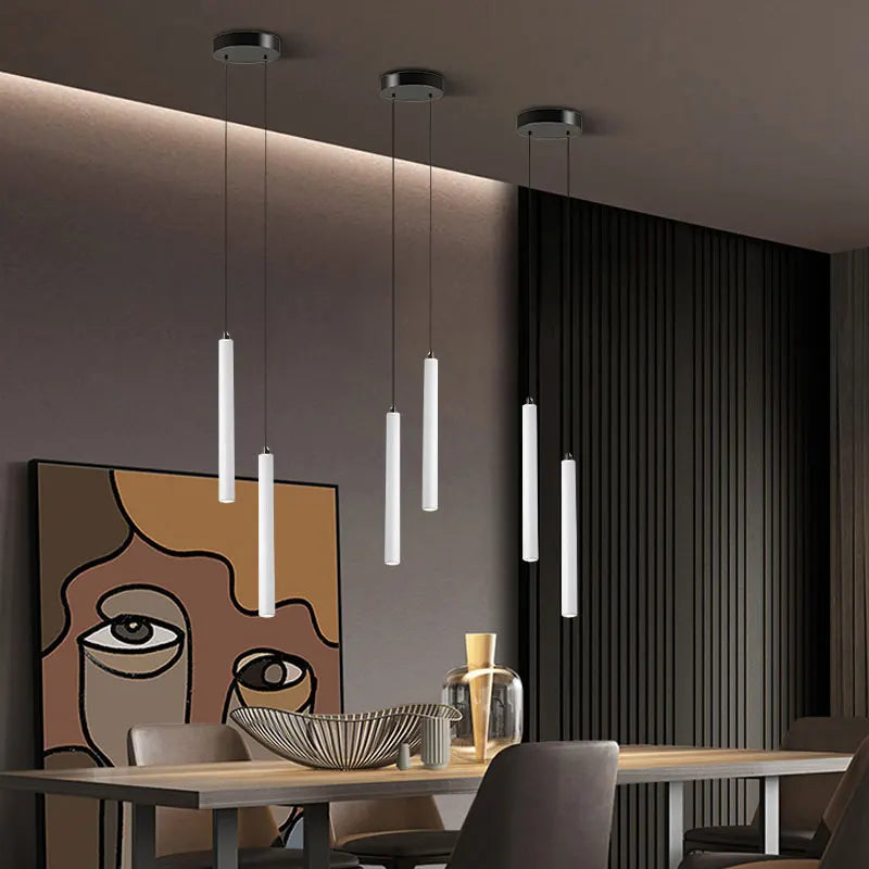 Lampade a Sospensione LED Moderne, Illuminazione per Isola Cucina, Luci Regolabili in Altezza, Lampadari per Camera da Letto e Soggiorno