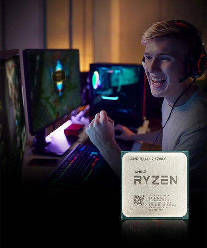 Processore Desktop AMD Ryzen 7 5700X, 8C/16T, 4.6GHz, 32MB Cache, AM4, Senza Dissipatore Incluso