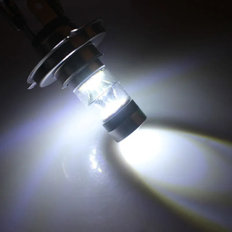 2 pezzi H4 H7 100W LED luci per auto lampadina super luminosa a bassa temperatura faro per auto di marcia diurna guida fendinebbia accessori auto