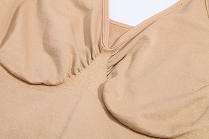 Sexy Full Slip Shapewear Abito da donna Scollo a V Aderente Biancheria intima Compressione liscia Shaper del corpo Dimagrante Vita Addome Pancia Corsetto