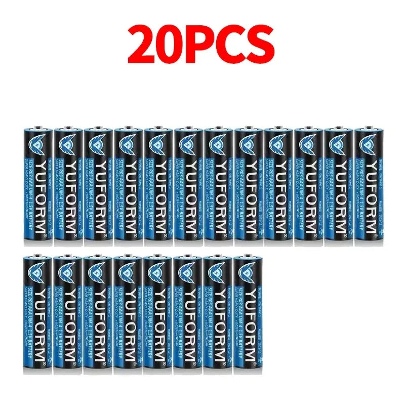 Batterie AAA al carbonio zinco 1,5 V 4-60 pezzi, resistenti ed economiche per telecomando, orologio, giocattoli, torcia elettrica, rasoio