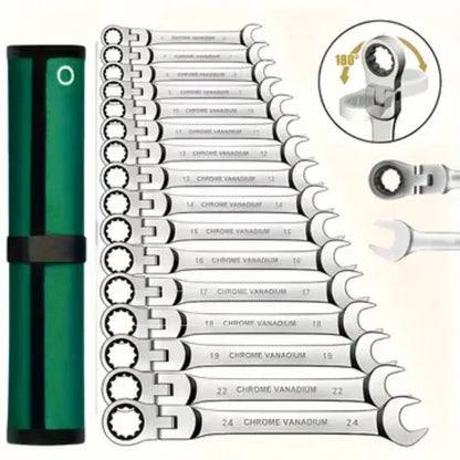 Set di 10 Chiavi per Riparazione Auto, Utensili Manuali Adatti per Manutenzione Automobilistica, Officina, Fai-da-Te Domestico e Riparazioni Meccaniche