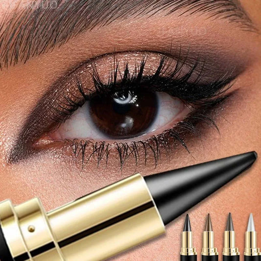 Matita Gel Eyeliner Impermeabile Opaca Nera Bianca Liscia Altamente Pigmentata Anti-sbavatura Stick Ombretto Multiuso Cosmetico per Trucco Occhi