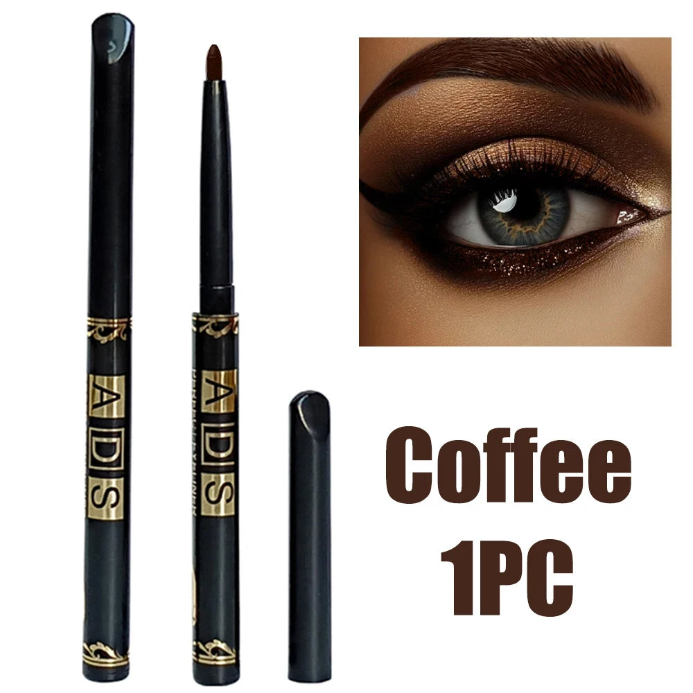 1-20 matite per eyeliner nere impermeabili - Trucco occhi punk liscio, altamente pigmentato, a lunga tenuta, resistente alle sbavature e adatto ai principianti