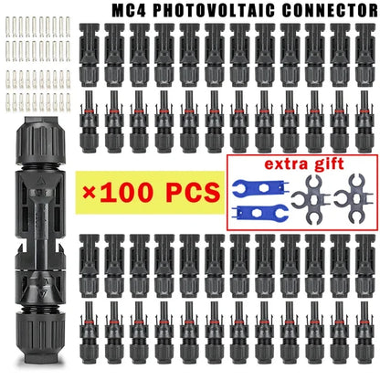 600/400/200/100/40/20/10 pezzi Kit connettori solari fotovoltaici 1000V 30A Connettori Solor da pannello per cavo fotovoltaico/MC 2,5/4/6mm2