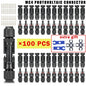 600/400/200/100/40/20/10 pezzi Kit connettori solari fotovoltaici 1000V 30A Connettori Solor da pannello per cavo fotovoltaico/MC 2,5/4/6mm2