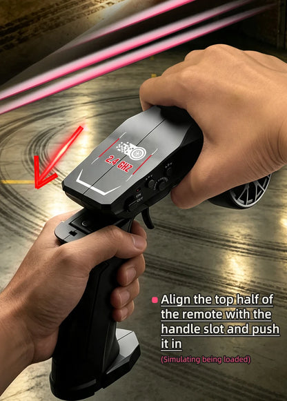 Auto RC da Drift ad Alta Velocità 1/64 con Luci, Auto Telecomandata 4WD 2.4G, Mini Auto da Corsa da Scrivania, Modellino in Scala, Giocattolo Regalo per Ragazzi
