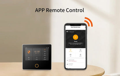 Staniot WiFi SecPanel 5 sistema di allarme domestico Wireless Tuya Smart 4.3 "Kit di sicurezza Touch Screen sirena integrata APP telecomando,Batteria integrata da 1500 mAh, supporto per Alexa