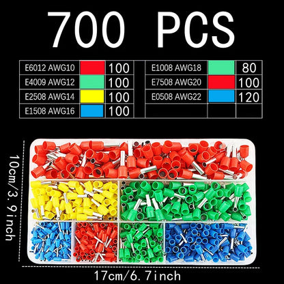 Set di Pinze per Crimpatura Tubolare VE, Pinze Combinate per Terminali Multipli, Connettori per Apparecchiature Elettriche, Pinze per Crimpatura