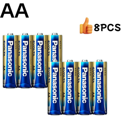 Panasonic 1.5V AA AAA # Batteria Alcalina Evolta LR6 LR03 a Lunga Durata Anti-Perdita per Serrature Intelligenti, Telecomandi e Giocattoli