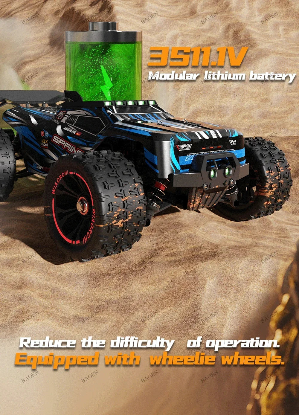 SCY9522PRO Auto RC ad alta velocità 85 km/h, brushless, 4WD, da fuoristrada e drift, telecomandata, 1:16, auto da corsa professionale SCY9522 50 km/h