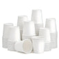 50/100PCS Bicchieri di carta usa e getta piccoli, perfetti per le caffetterie in ufficio, ristoranti, picnic, degustazione di succo di caffè, bevande calde e fredde