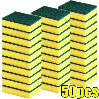 50/2 pz Cucina Lavapiatti Spugna Morbida Assorbente Pulito Strofinare Pentola Ruggine Spugnetta Rimozione Kit Spazzola Per La Pulizia Della Casa spugna