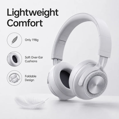Cuffie Bluetooth P1, Auricolari Wireless con Driver Dinamici da 40mm, Stereo Bass, Pieghevoli, 25 Ore di Autonomia per Musica, Gaming e Chiamate