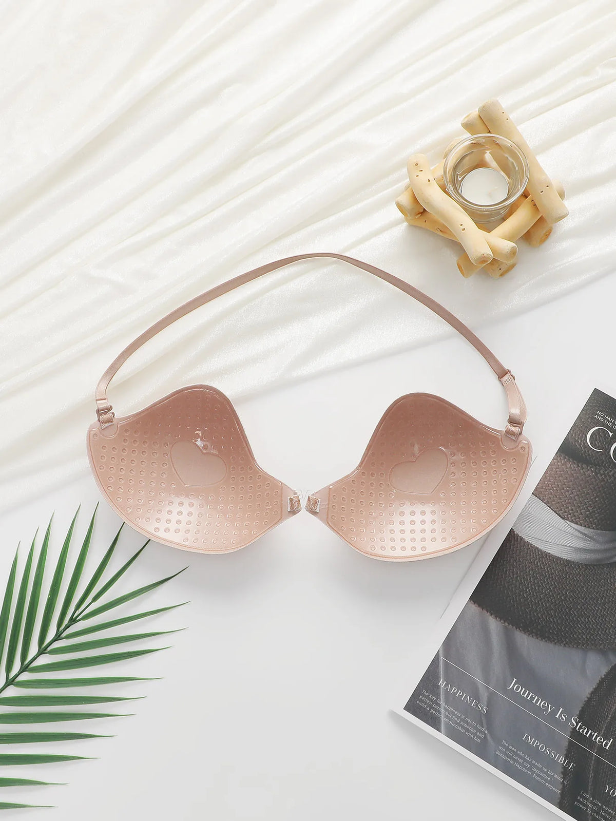 Reggiseno da donna staccabile con cinturino sul petto invisibile raccolto abiti da sera adesivi senza cuciture e braissere per feste JB2511