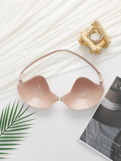 Reggiseno da donna staccabile con cinturino sul petto invisibile raccolto abiti da sera adesivi senza cuciture e braissere per feste JB2511