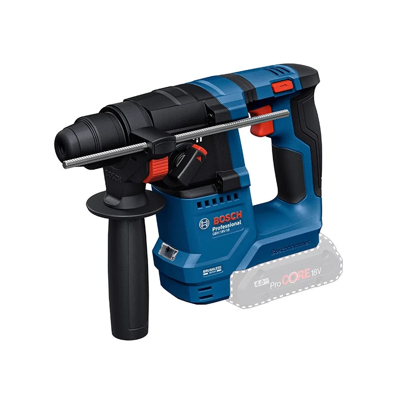 ‌ Bosch GBH 18V-18 GBH 18V-18 X Trapano Tassellatore Rotativo Leggero Brushless a Batteria 2-in-1 per Calcestruzzo