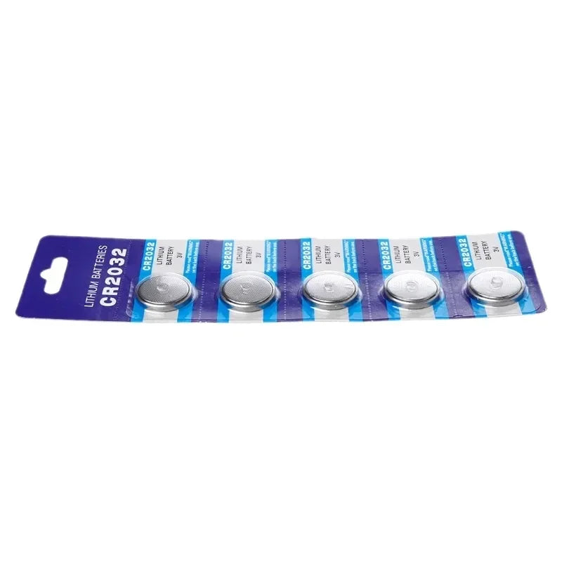 Pila a bottone al litio 3V CR2032 BR2032 DL2032 ECR2032 Batterie agli ioni di litio per orologio elettronico LED Light Toy Remote 5 pezzi
