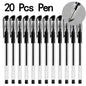 20/50 pezzi Penne gel Set Nero Blu Rosso Ricarica Gel Forniture scolastiche e per ufficio Cancelleria accessori kawaii cancelleria penne carine