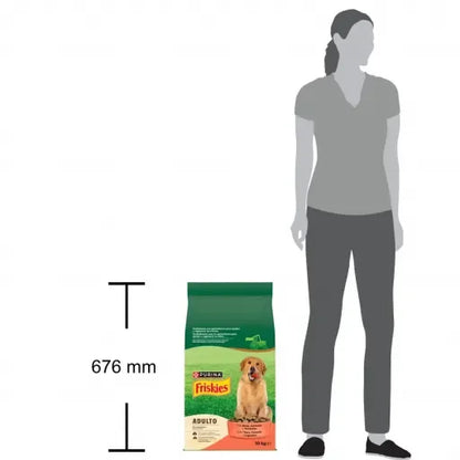 Purina Friskies Cibo per Adulti Carne e Verdure (Cani, Cibo, Alimentazione) - 3 Kg
