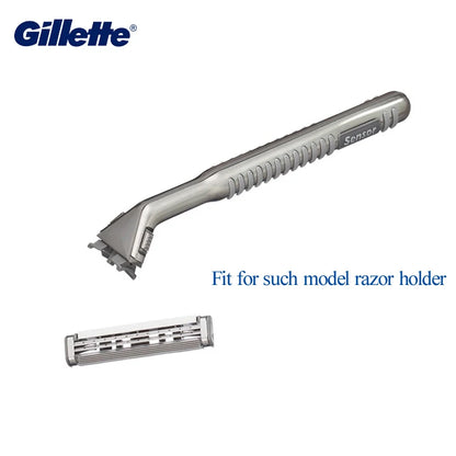 Gillette Sensor Excel Lama di rasoio da uomo Sostituisci testine Rasatura della barba Lame di rasoio a 2 strati per rasoio Vector 3