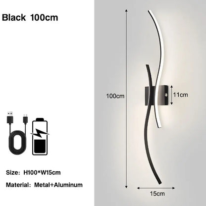 Lampade da parete a LED con batteria ricaricabile senza fili Sconce da parete per camera da letto Luci da parete dimmerabili touch 3CCT con corridoio telecomandato