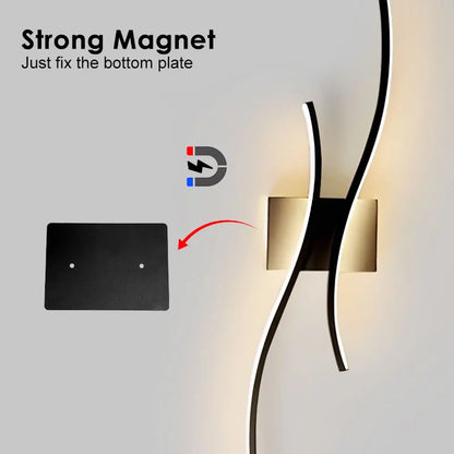 Lampade da parete a LED con batteria ricaricabile senza fili Sconce da parete per camera da letto Luci da parete dimmerabili touch 3CCT con corridoio telecomandato