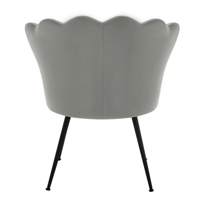 Poltrona WOLTU in velluto con gambe in metallo e schienale morbido per soggiorno, relax e lettura